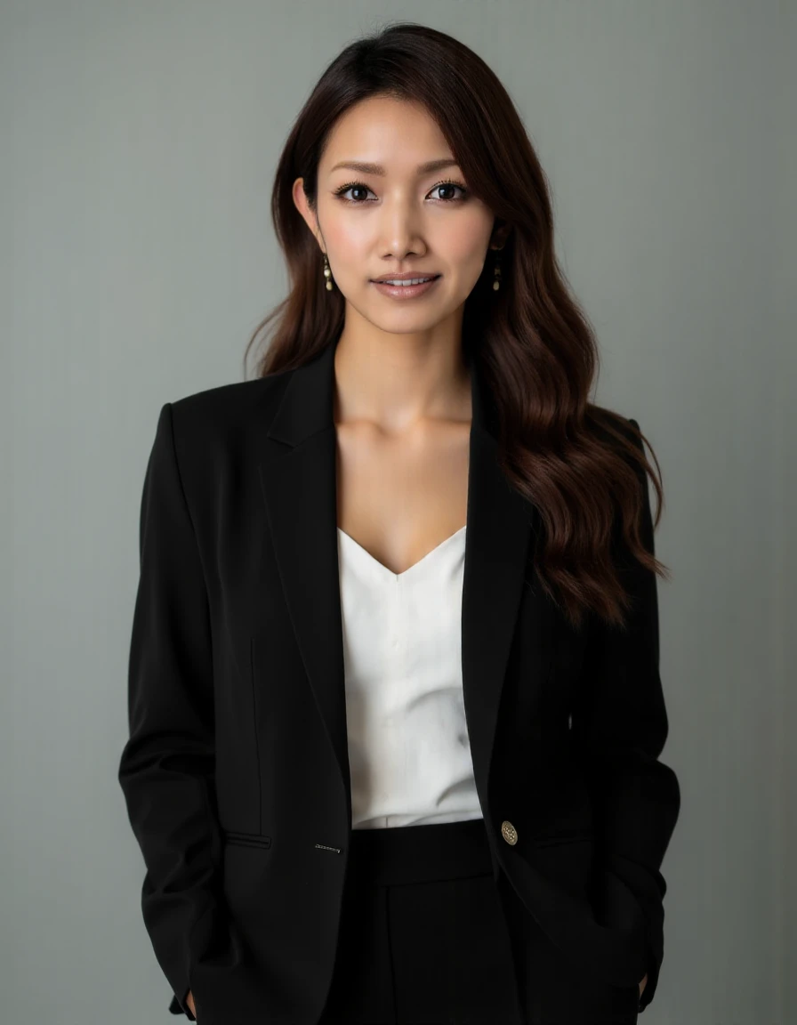 portrait photo of a female in conservative business suit <lora:GTM-step00001500:1.4>