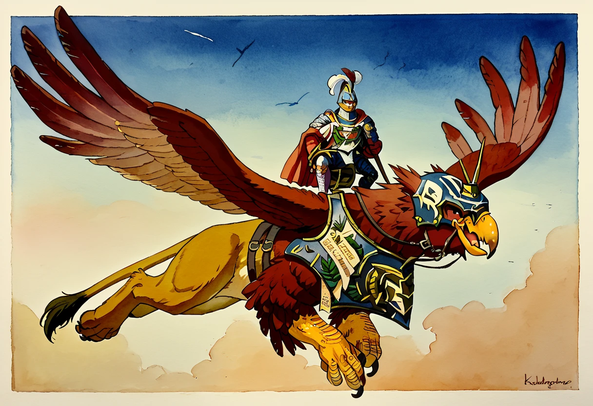 score_9, score_8_up, score_7_up, 2d, watercolor, traditional media, full body,
EmpireGeneral, helmet, armor, riding animal, griffin, flying,
<lora:EmpireGeneral:1>