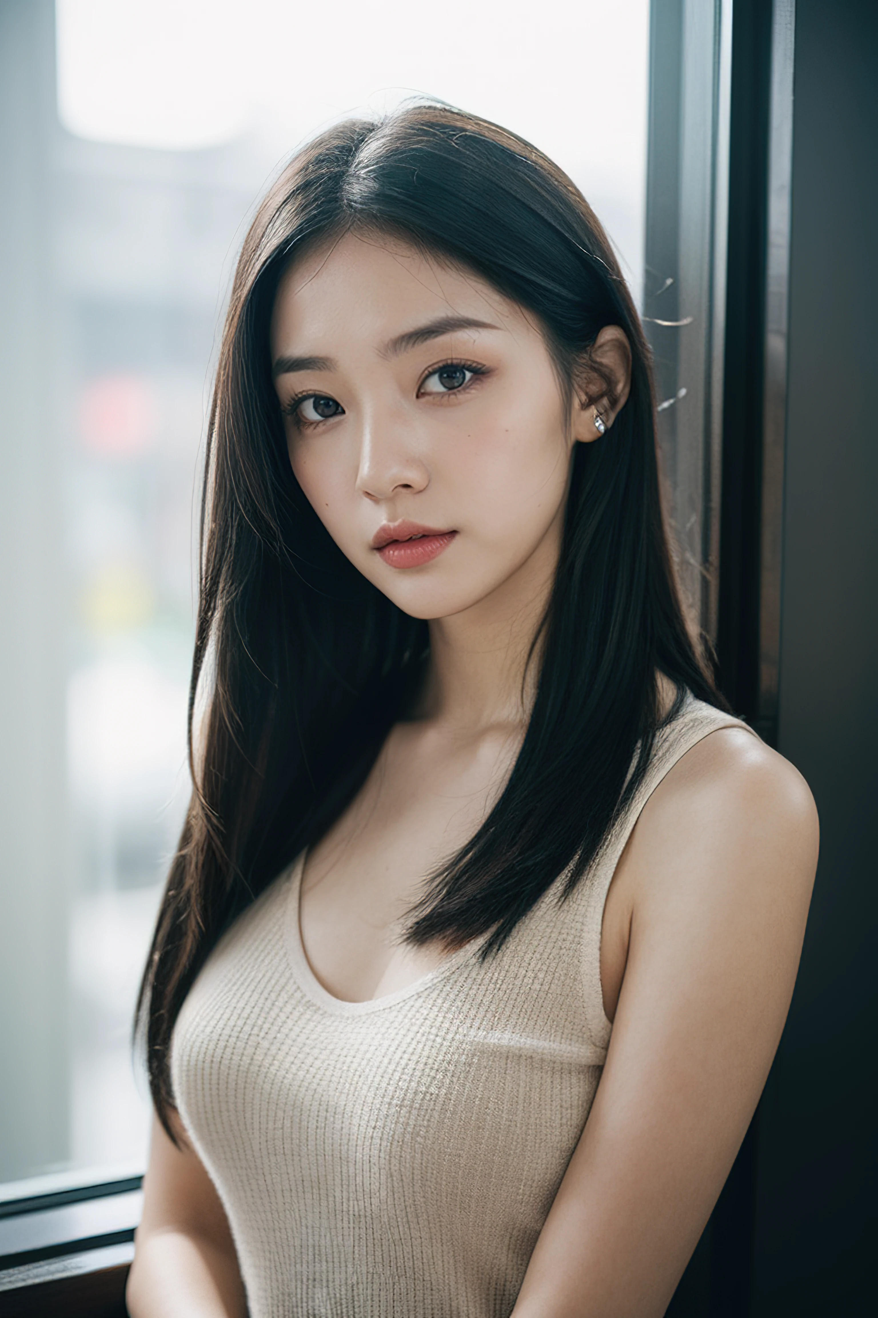 best quality, jennie face shape, super high resolution, ((supermodel in the sassi_di_matera:1.3)), (realism: 1 girl.8), RAW photo, 1 girl a girl, bare shoulders, wearing black vest, looking at the camera head-on, ID photo, sexy, black background, in the dark, deep shadow, understated, cold light. [The character (complete) is surrounded by mist, evoking a mysterious and eerie atmosphere. The lighting is dark and atmospheric, with a red smoke adding a touch of sinister ambiance. Best quality image, with a resolution of 4k and HDR enhancement, showcasing the utmost level of detail and realism, full body shot:1.5]. [8K, Best Quality, Masterpiece, Ultra High Resolution, (highly detailed CG unity 8k wallpaper), (best photo), (best shadows), isometric 3D, octane rendering, ray tracing, highly detailed, (Best quality, 4K, 8k, A high resolution, masterpiece:1.2), absurdity, ultra detailed, (realistic, photorealistic, photorealistic:1.37), complex parts, HDR, (complex parts:1.12), (hyper detailed, hyper realistic, Soft lighting, spicy:1.2), (complex parts, Hyper detailed:1.15). Blurred foreground. (backlit), masterpiece, high quality, brightness, chromatic aberration, 8k uhd, foggy smoke, shadows, contrast, clear sky, (warm hue, warm tone), high details, natural reflections]. 