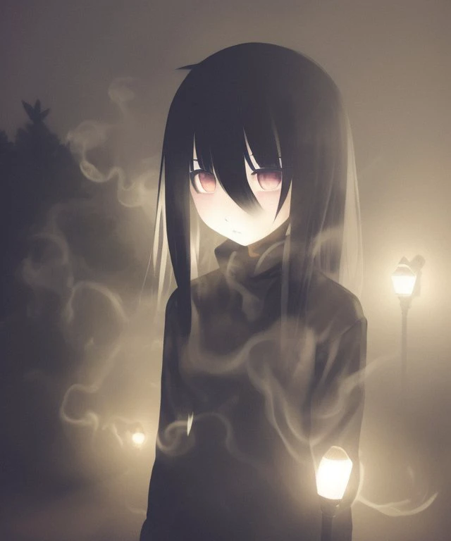 <lora:TulpaSpirits0:0.8>, a foggy tulpa, girl, close up, night