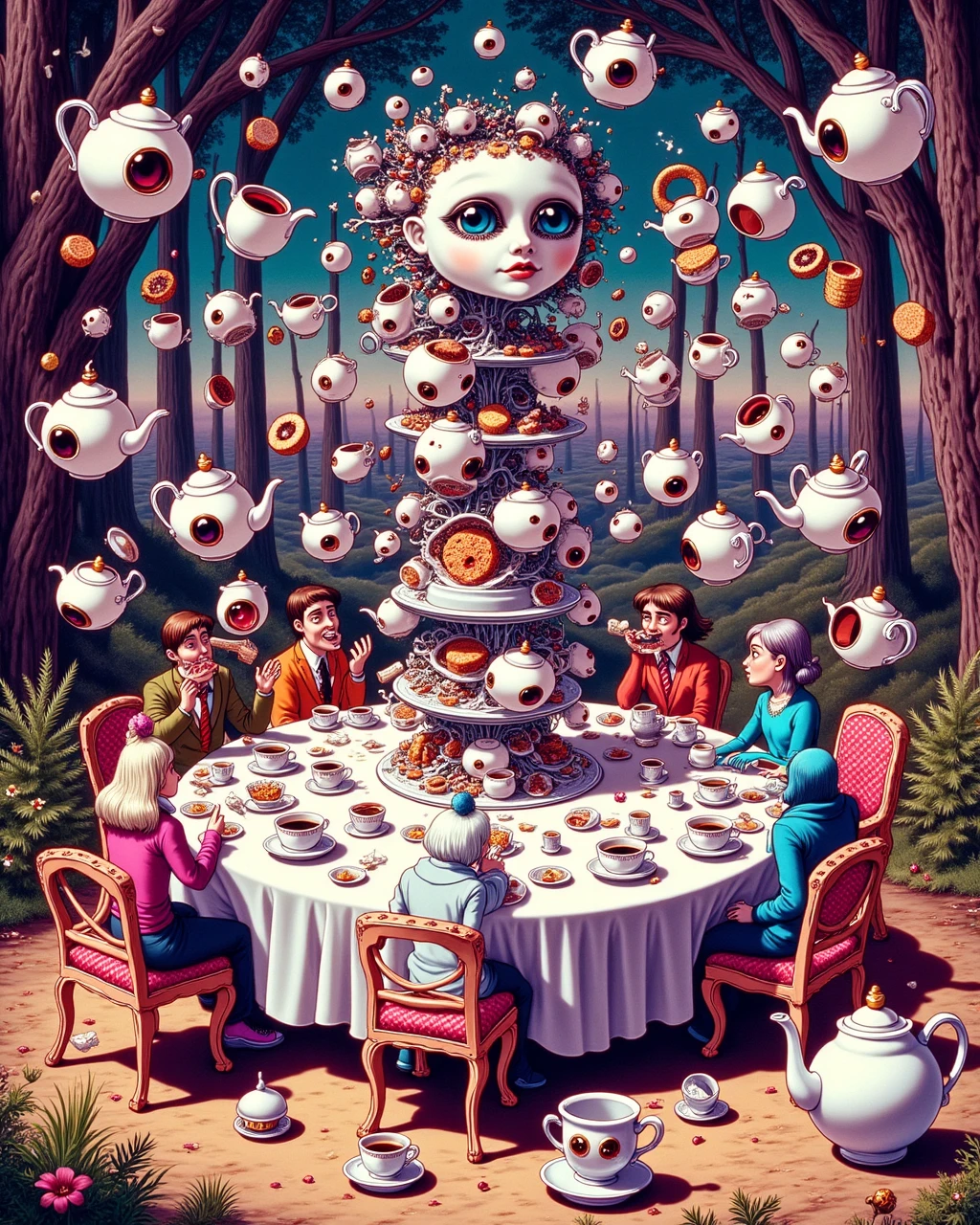 aiai-4p4rt a surreal tea party where one of the attendees is inverted, multiversal inversion 