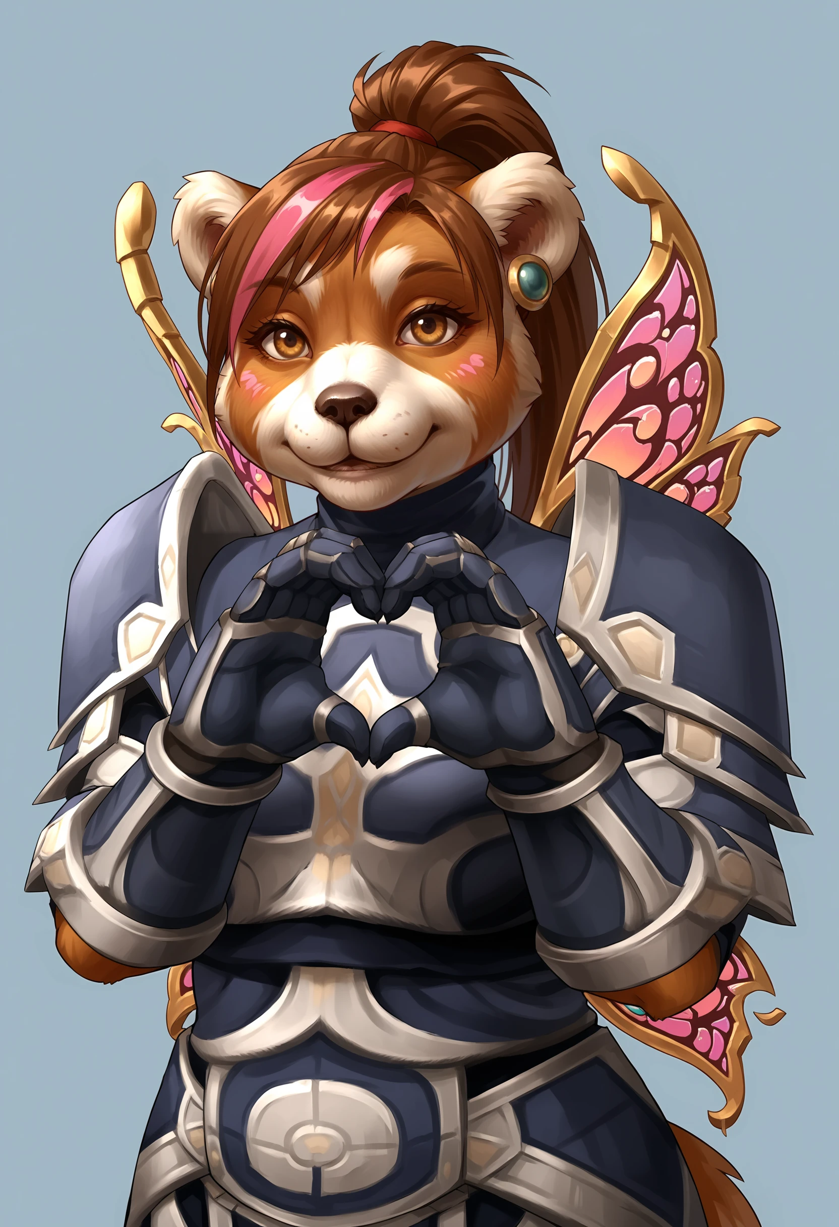 Pandaren Priest (Merciless Gladiator Satin Armor) - World of Warcraft [SDXL Pony]
