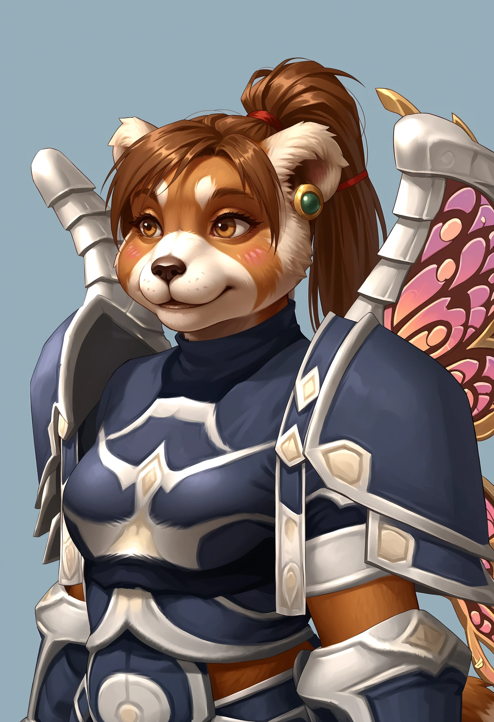 Pandaren Priest (Merciless Gladiator Satin Armor) - World of Warcraft [SDXL Pony]