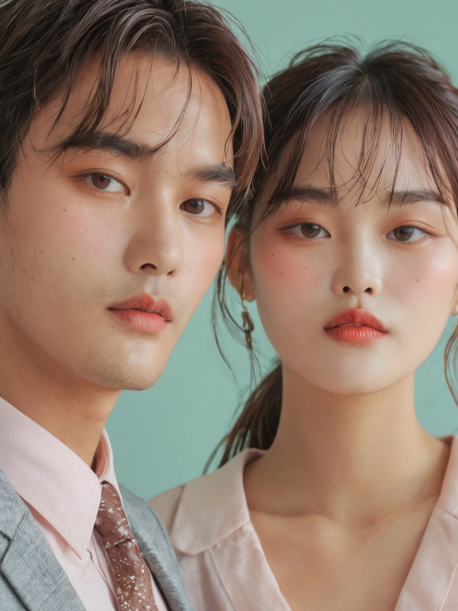 A man and a girl, pastel color office cloths, Manager
profile portrait
Fashion magazine, detailed face skin, high resolution, misa, detail texture
<lora:Misa V1_epoch_9:1>, (best quality:1.3), photo-realistic, highly detailed, high resolution RAW photo, film grain
