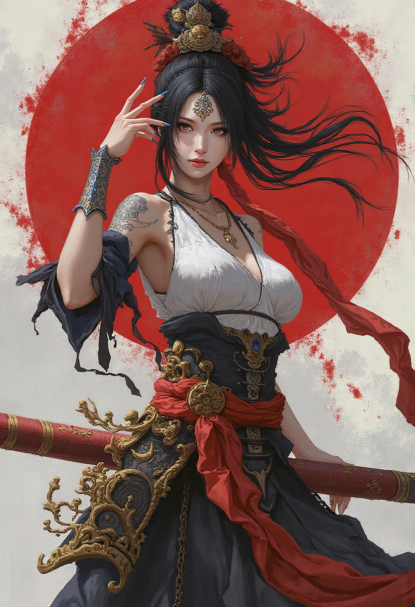 zhongfenghuaStyle_FLUX_ Lora | 厚涂笔触_FLUX版_ Lora v1.0