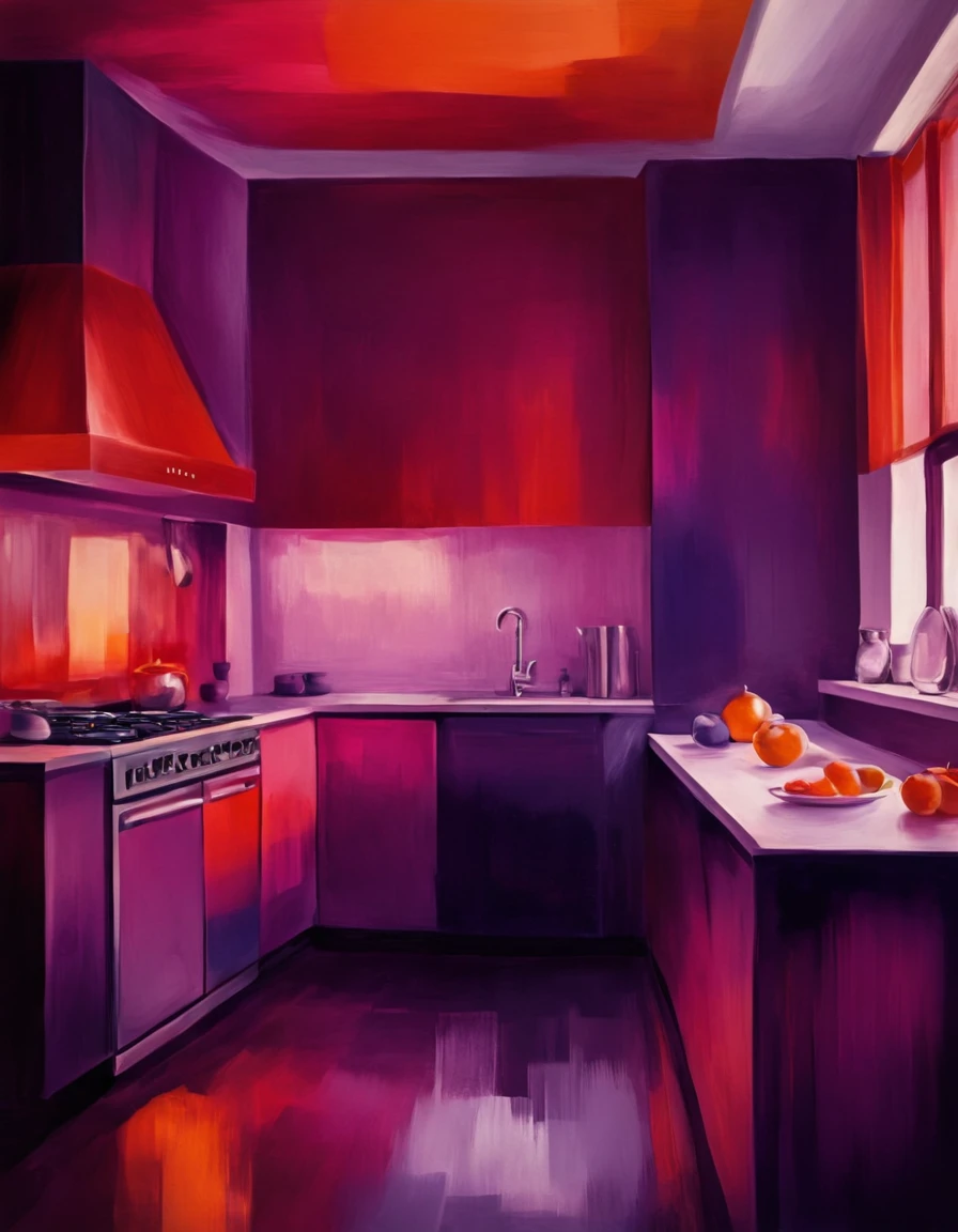 novuschroma82 style a kitchen  painting <lora:novuschroma82 style:1>