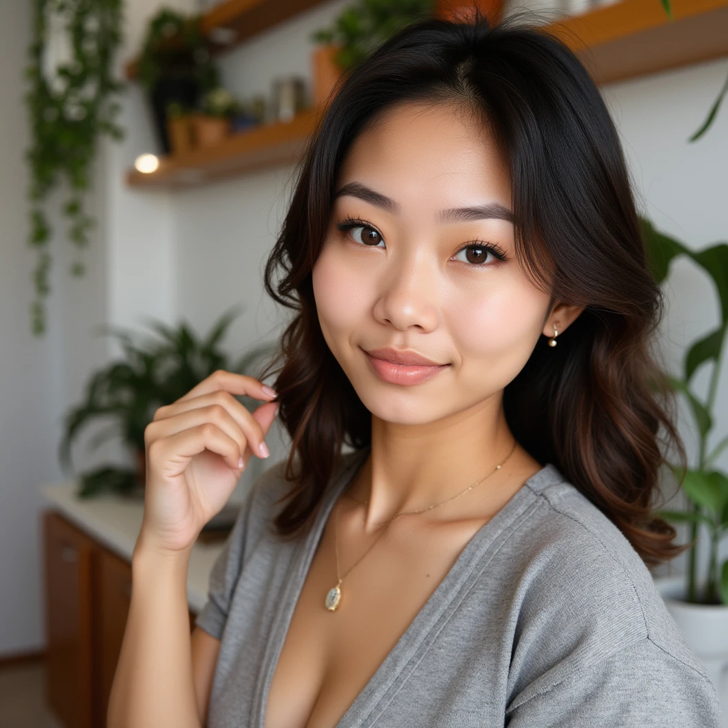 A photo of an asian american woman