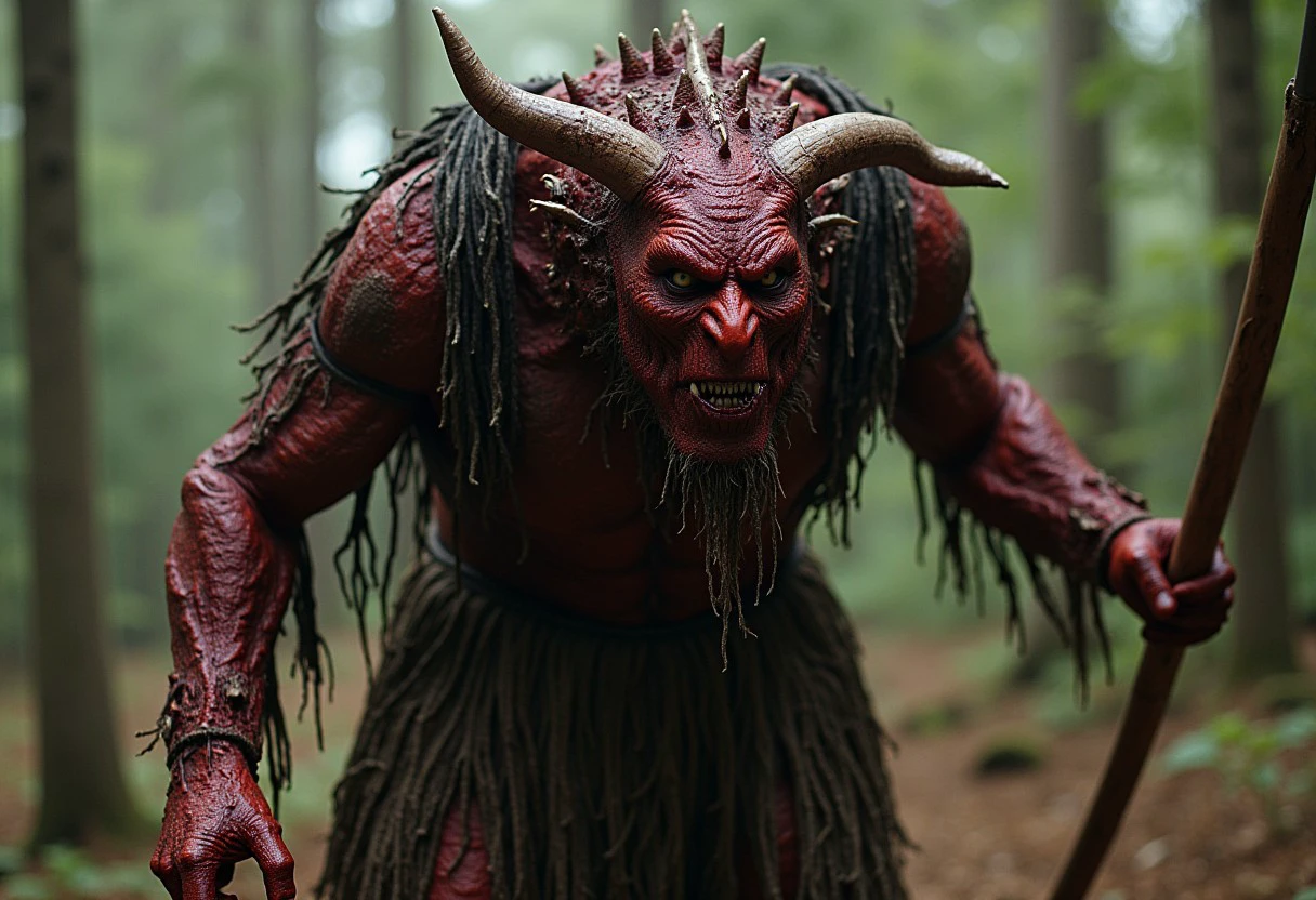 80horror, monster with an axe