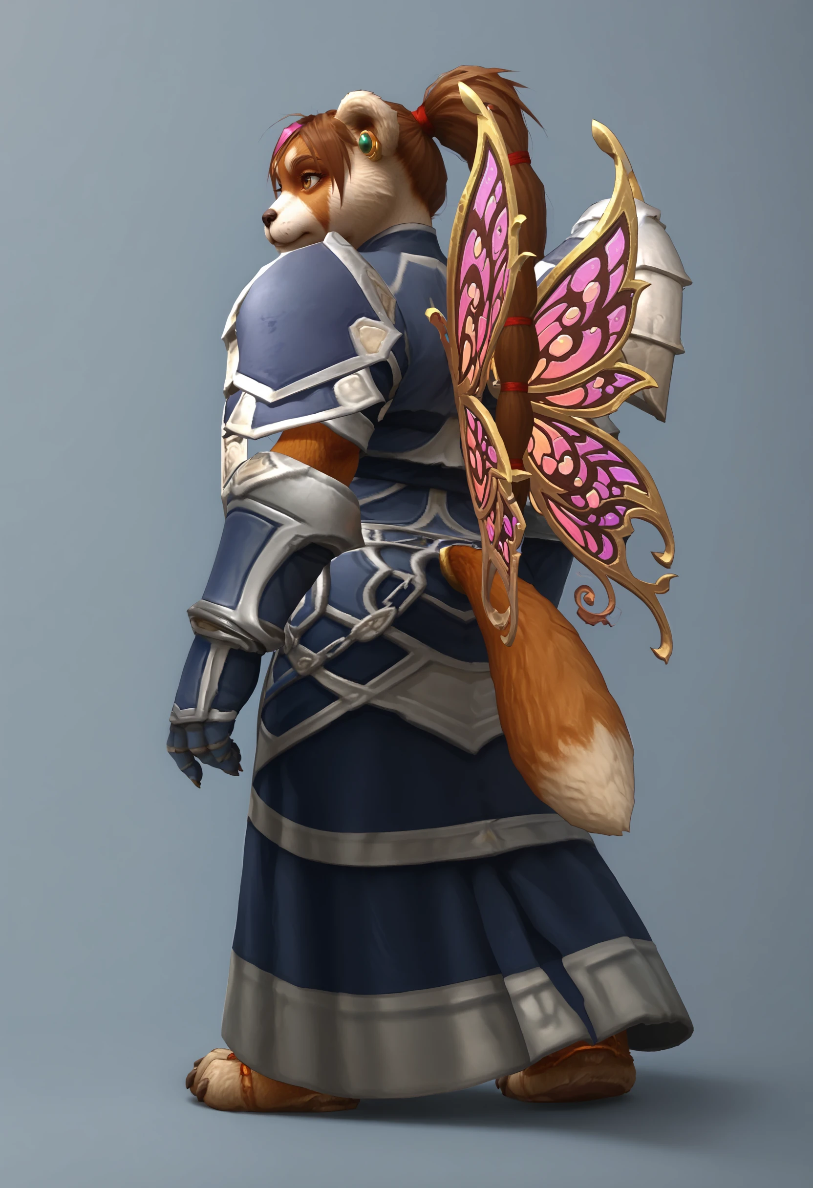 Pandaren Priest (Merciless Gladiator Satin Armor) - World of Warcraft [SDXL Pony]