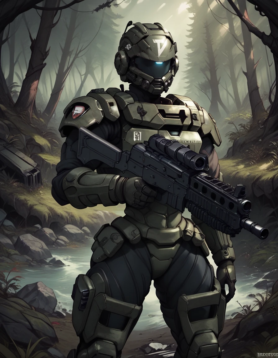 score_9, score_8_up, score_7_up,     
1girl, solo,
icesstdg,
helmet, 
armor, 
science fiction, forest, spacecraft, debris, covered face, 
holding assault rifle, 
 <lora:Ice SS Troopers PXL v01-000001:0.90>