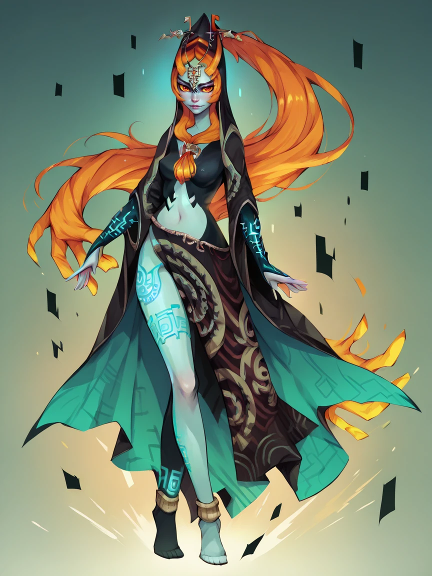 score_9, score_8_up, score_7_up, score_6_up, score_5_up,   <lora:midnaXLP:1> midna, 1girl, solo, orange hair, blue skin, front ponytail, red eyes, yellow sclera, full body,