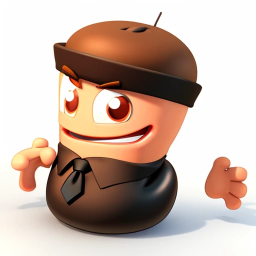 (((no humans))),
wormsteam17, rumbleworm, worm, (((limbless, armless, legless))), 3d, big cartoon eyes, brown eyes, black eyebrows, looking at viewer, worm's body covered in sleeveless formal black suit from neck to tail tip, white sleeveless collared shirt under the suit, necktie, 2 disembodied cartoon hands <lora:Worms_Team17_Rumble_SD1.5:1>