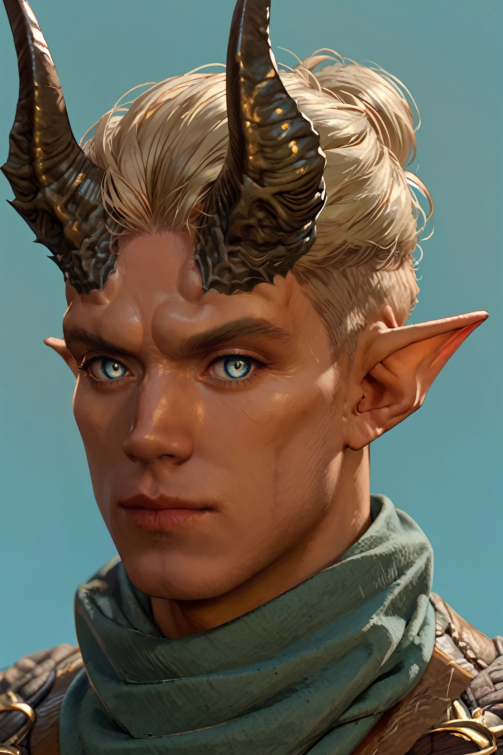 score_9, score_8_up, score_7_up, score_6_up
<lora:BGDammon:1.0>
BGDammon, 1boy, blonde hair, blue eyes, demon horns, pointy ears, looking at viewer, simple background, portrait