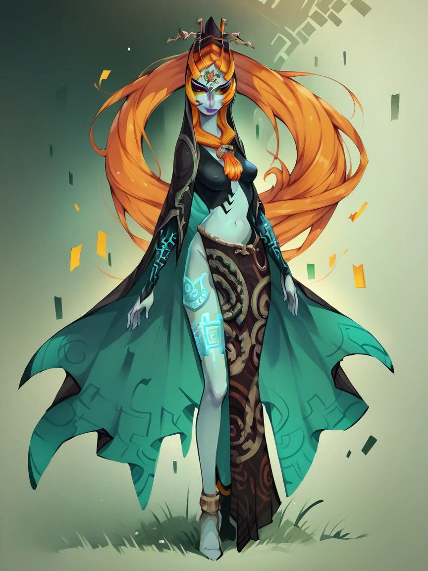 score_9, score_8_up, score_7_up, score_6_up, score_5_up,   <lora:midnaXLP:1> midna, 1girl, solo, orange hair, blue skin, front ponytail, red eyes, yellow sclera, full body,