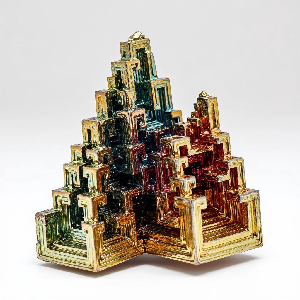 A castle made of bismuth crystal