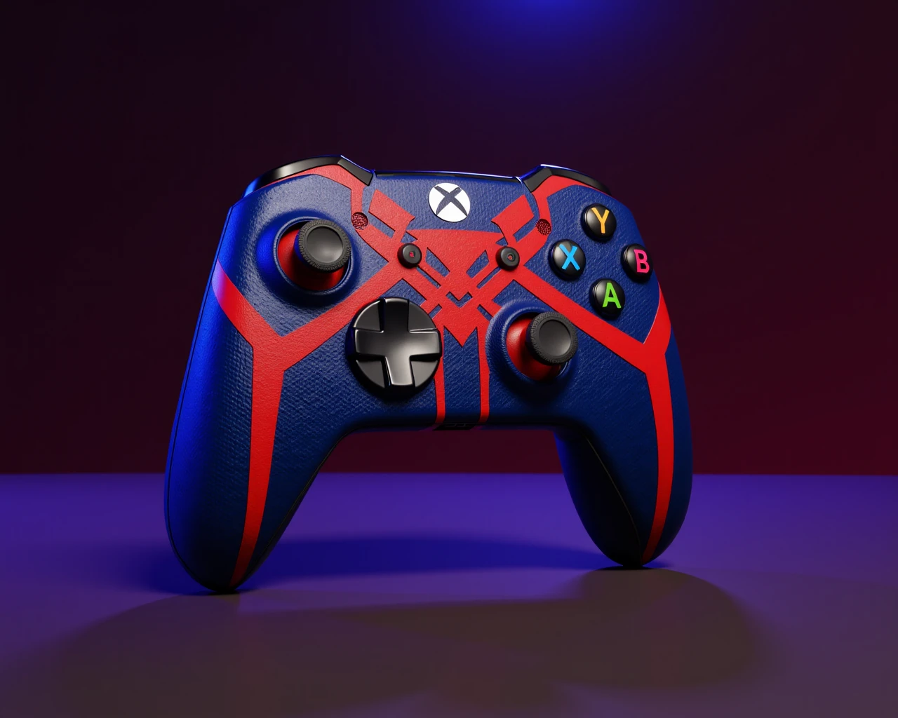 aiai-SM2099 spider-man 2099 gaming controller, game pad with custom wrap