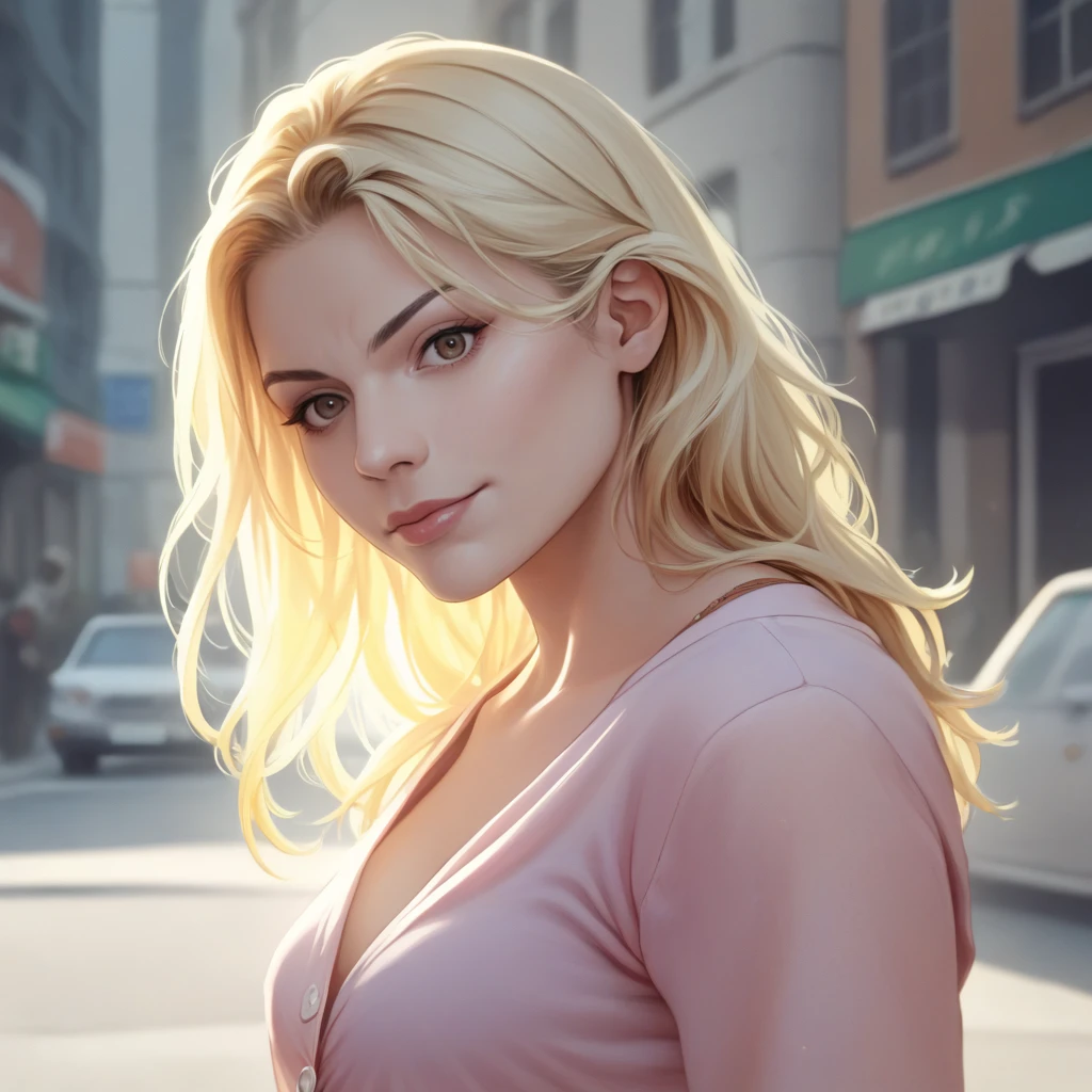 score_9, score_8_up, score_7_up, source_anime, solo, professional photograph of Calisto woman, upper body shot, blonde, long hair, bangs, posing on the streets of Venice, italian city with water canals, modern day, sunny day, warm lighting, she's wearing a pink dress, posing, looking at the viewer, <lora:Callisto Pony-000008:1>