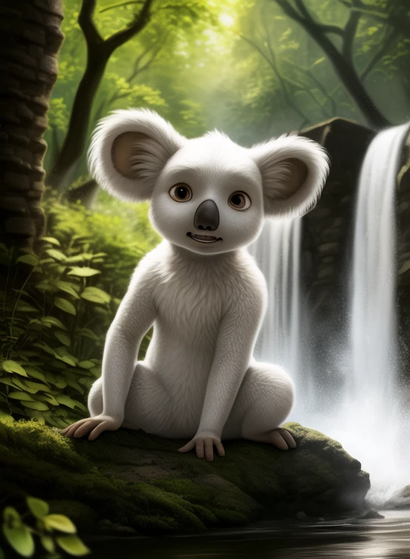 <lora:JohnnykoalaDom:0.8> Johnnykoala, koala, white fur, brown eyes, chibi,
[  (nature), forest, day, clouds, waterfall,  ]
(beautiful, aesthetic, perfect, delicate, intricate, saturated colors), masterpiece, digital drawing, best quality,
[by kenket|by totesfleisch8], by thebigslick:by silverfox5213:0.8], [by syuro, by paloma-paloma::0.2, (Tricksta, TotesFleisch8)