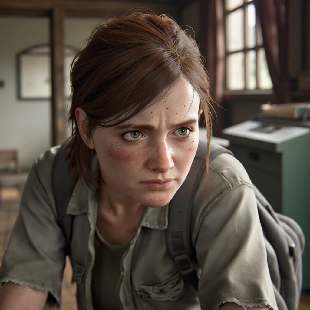 Ellie Last of Us 2 <lora:Flux1-dev-Ellie-v1.3-000025:1>