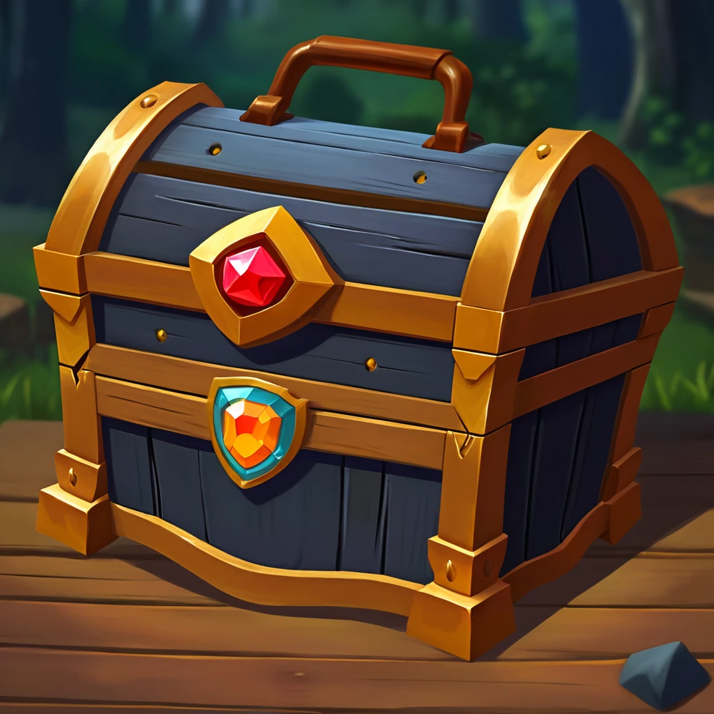 casualchest <lora:casualchests:1>, game chest, game icon, ((opened chest)), ((opened))