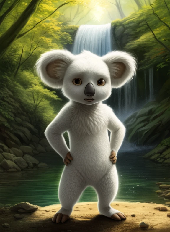 <lora:JohnnykoalaDom:0.8> Johnnykoala, koala, white fur, brown eyes, chibi,
[  (nature), forest, day, clouds, waterfall,  ] ((Hands on hips, standing, ))
(beautiful, aesthetic, perfect, delicate, intricate, saturated colors), masterpiece, digital drawing, best quality,
[by kenket|by totesfleisch8], by thebigslick:by silverfox5213:0.8], [by syuro, by paloma-paloma::0.2, (Tricksta, TotesFleisch8)