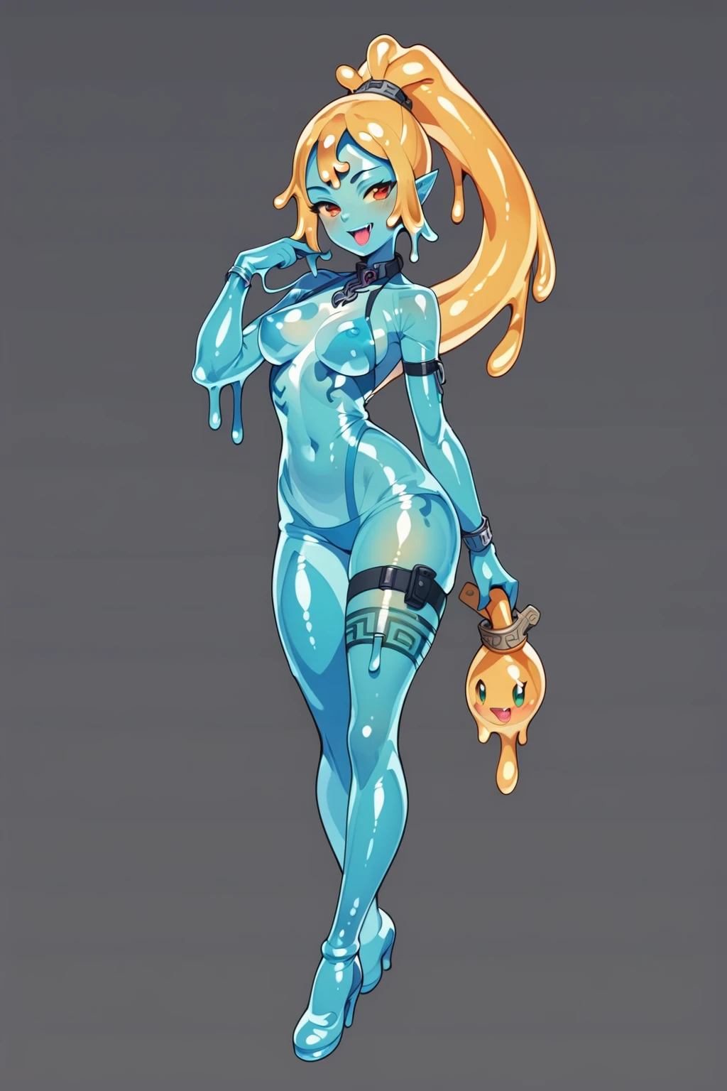 score_9, score_8_up, score_7_up, score_6_up, BREAK, 1girl,   full body,  gooskin,  naughty face,  slime girl,  <lora:GooSkin:1>, midna,