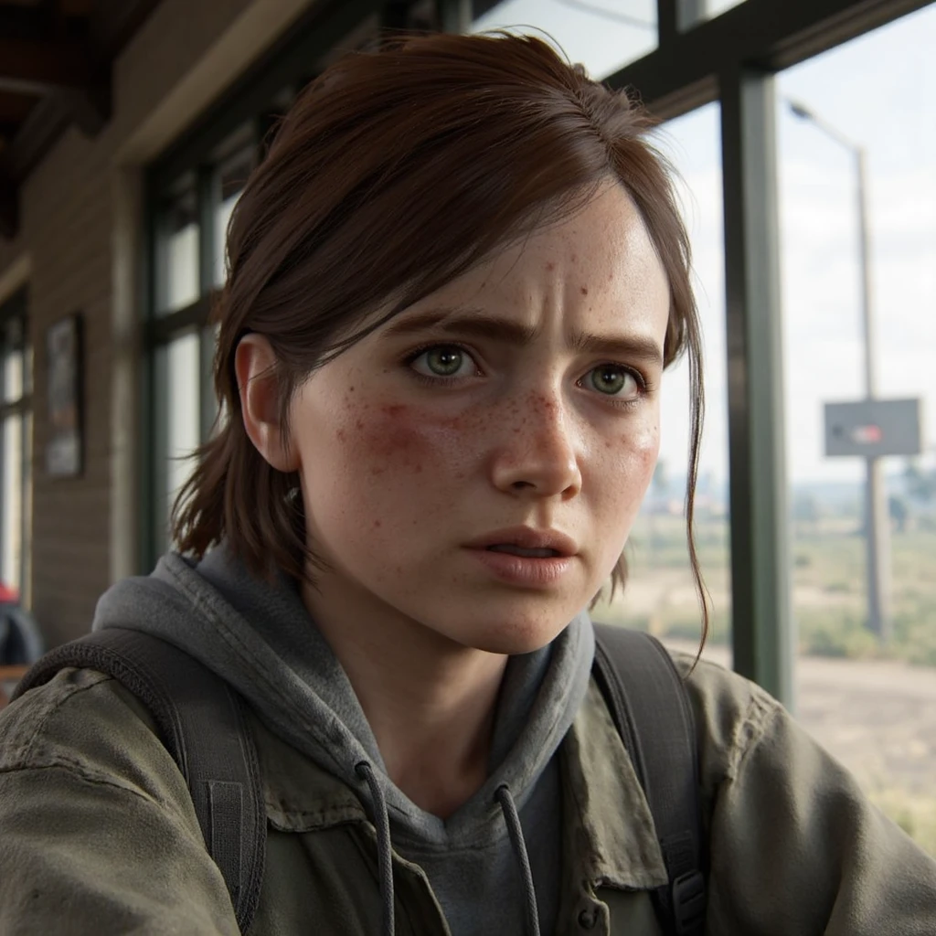 Ellie Last of Us 2 <lora:Flux1-dev-Ellie-v1.3-000025:1>