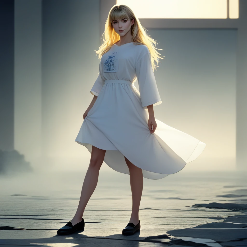 score_9, score_8_up, score_7_up, source_anime, solo, professional photograph of Calisto woman, ,full body shot, blonde, long hair, bangs, posing on the streets of Venice, italian city with water canals, modern day, sunny day, warm lighting, she's wearing a cute dress, posing, looking at the viewer, <lora:Callisto Pony-000008:1>