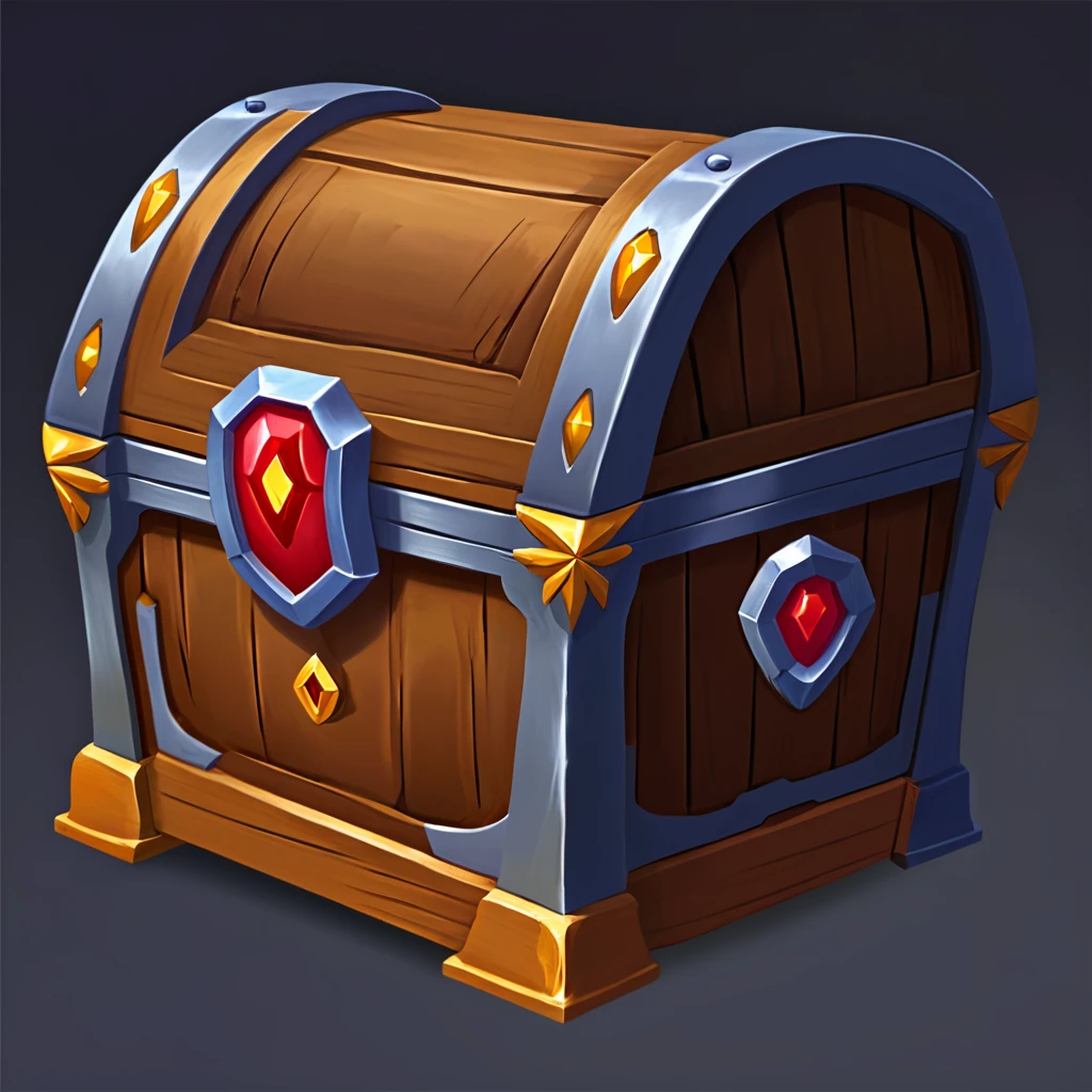 casualchest <lora:casualchests:1>, game chest, game icon, ((opened chest)), ((opened))