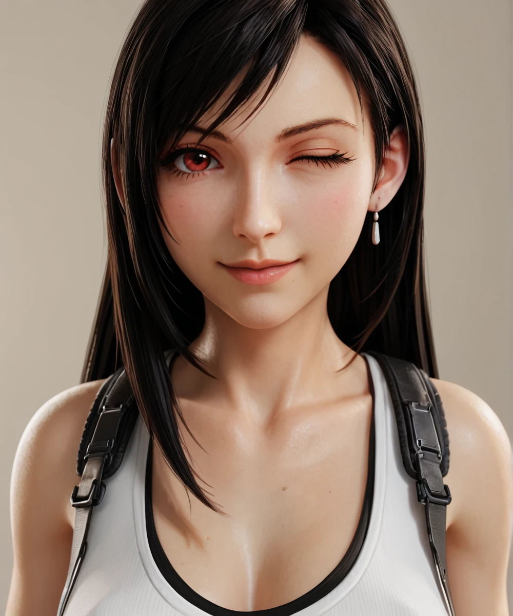 blender, Tifa Lockheart, wink