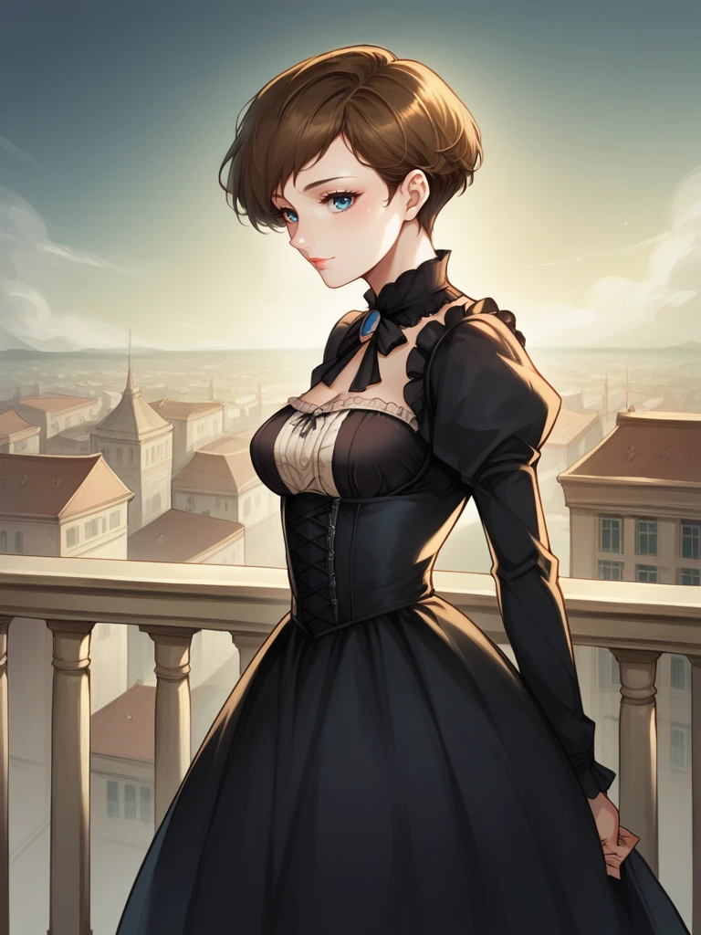 score_9, score_8_up, score_7_up, score_6_up, score_5_up, score_4_up, source_anime BREAK
1girl, female focus, <lora:Vachia:1>, blue eyes, victorian dress, balcony, night, city view, parisâââ