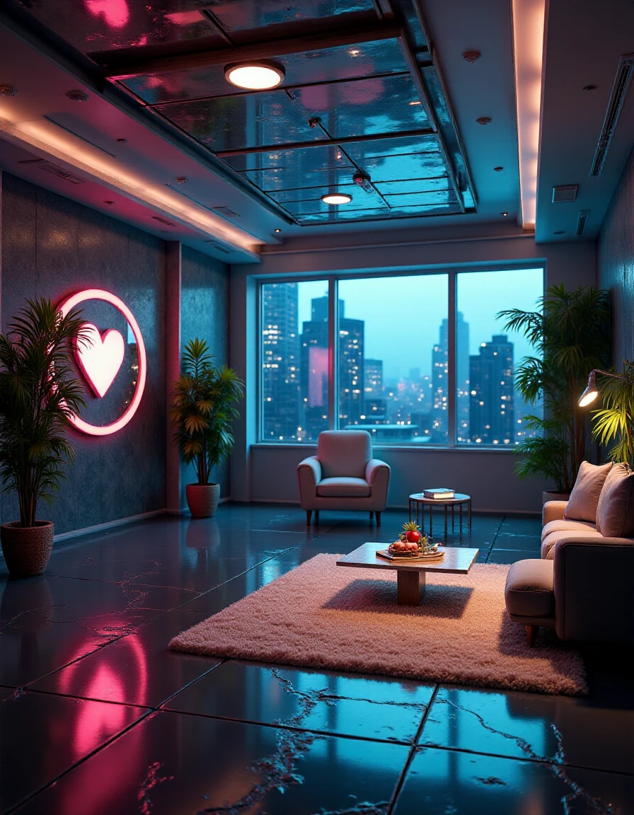 interior of a modern apartment in sci-fi style  <lora:vatoko_hearts:1>