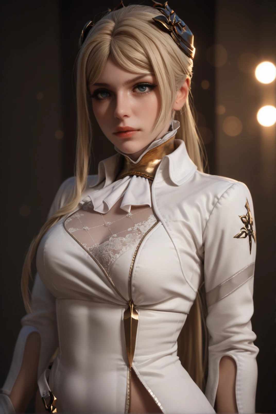 ((Action Photography)),(score_9, score_8_up:1.1), score_7_up, score_X, score_Y_up, 1girl, 
<lora:yorhacommander:0.9>yorha_commander,, Glamour portrait, beautiful woman, elegant pose, flawless skin, vibrant makeup, styled hair, soft lighting, bokeh background, high fashion, studio quality, professional photography, magazine cover style.