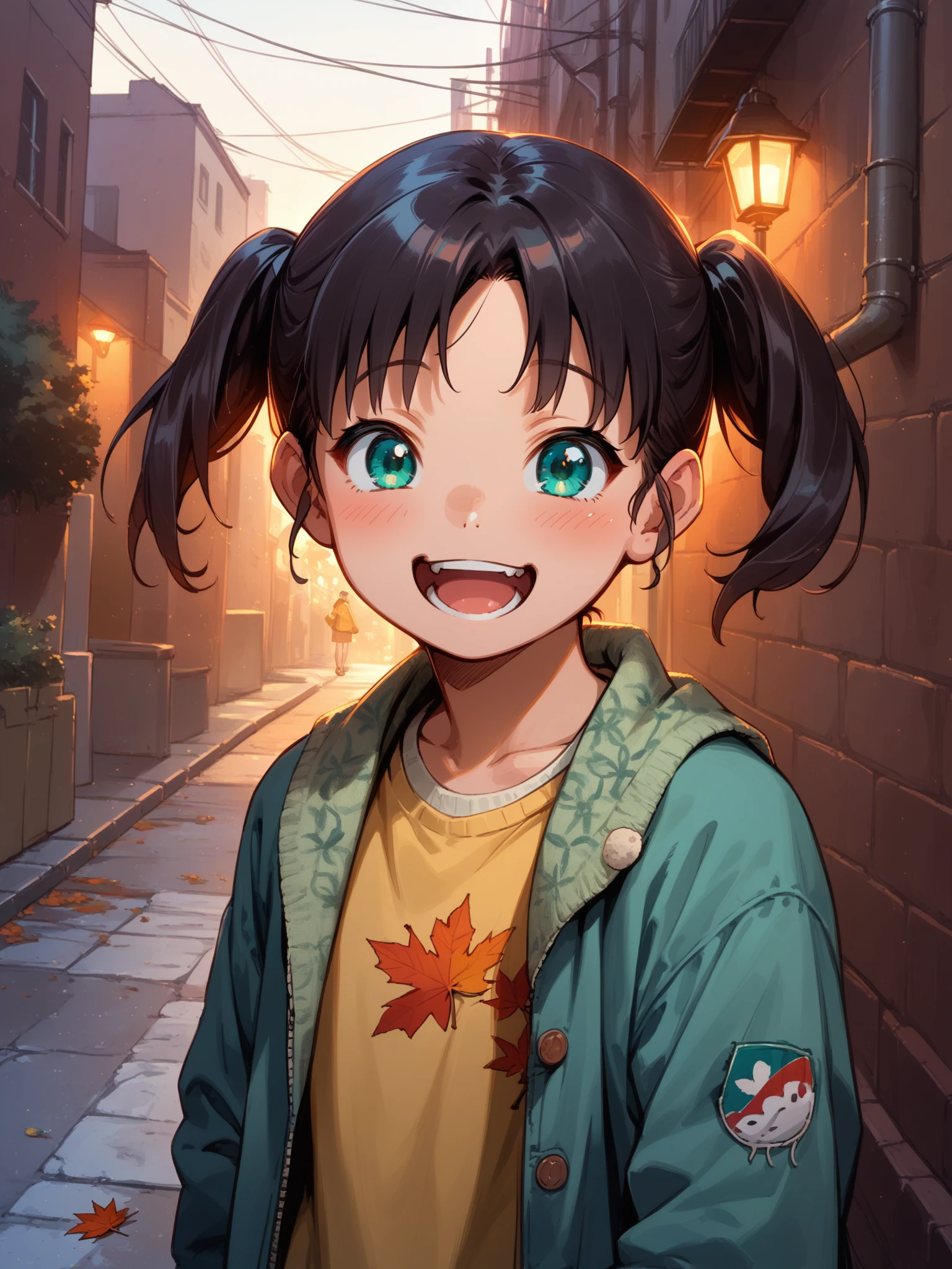 (, solo focus:1.2) <lora:happy_tentacle-minori-v0.2-000027:1>, ht_minori, black hair, twintails, aqua eyes, , (petite:1.2), <lora:Shed_The_Skin's StS_age_slider_v1_initial_release:-1.3> ( :1.1) ( , (jitome :1.2) , (excited :1.2) , , :1) , outdoors, vegetation, (overgrown :1.1), autumn , (dusk :0.6), , (:0.5), , ( :0.9), alley, torn clothes ( :0.8) score_9, score_8_up, score_7_up, score_6_up, score_5_up, score_4_up, ( [(realistic, photorealistic:1.3):(realistic:1.2):18] [(3d:1.2)::16] :1) <lora:LUUNA's Lunas-NijiJourney-SDXL-B2:0.35>, nijijourney <lora:prgfrg23's Counterfeit-V3.0 Style SDXL_LoRA_Pony Diffusion V6 XL:0.5> <lora:mfcg's mfcgXL:0.12> <lora:reweik's gyokai(himehajime)_PonyXL_style_v01:0.14>