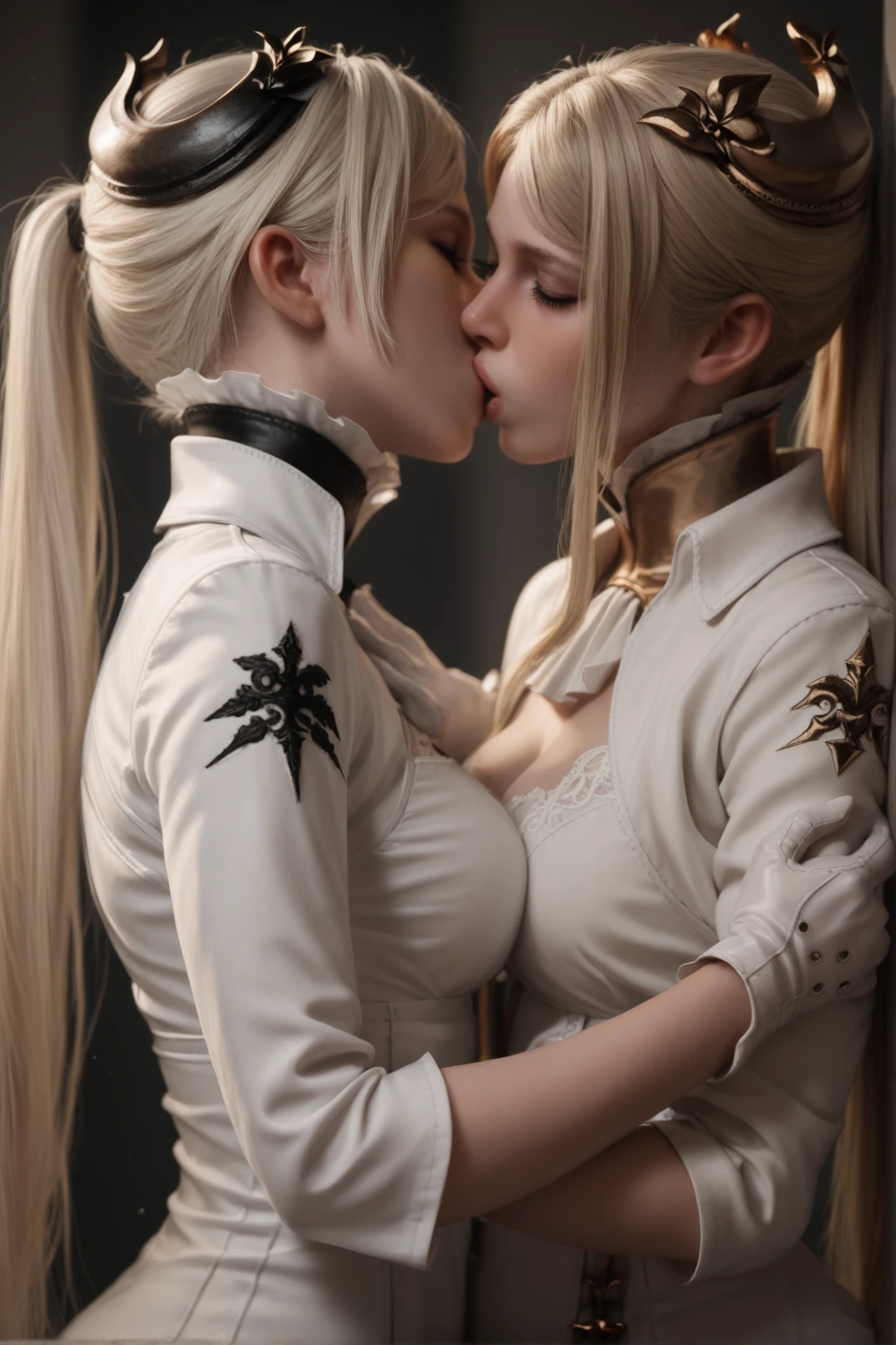 (score_9, score_8_up:1.1), score_7_up, score_X, score_Y_up, 1girl,
<lora:yorhacommander:0.rha_commander, lesbian, kissing, kiss, womand and woman, android and android