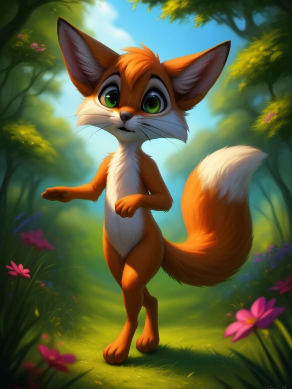 <lora:FoxHucFinDom:1>  FoxHucFin, fox, red fur, green eyes,  white sclera, nude, naced,
(solo focus), Looks at the viewer,  (walking, view from above,)
[ large window, day, (nature), forest, grass, day shining, clouds, flowers,  candles,](solo focus),
(beautiful, aesthetic, perfect, delicate, intricate, saturated colors), masterpiece, digital drawing, best quality,
by ulitochka, by taran fiddler, by Silverfox5213, by personalami,