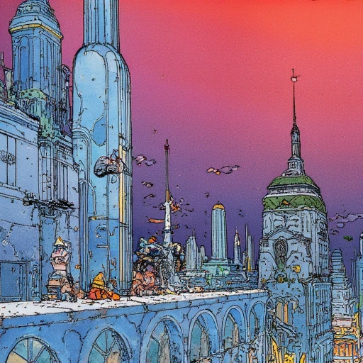 Arzach, Moebius, Moebius-style, Jean Giraud Art, Art by Gir, Art by Moebius