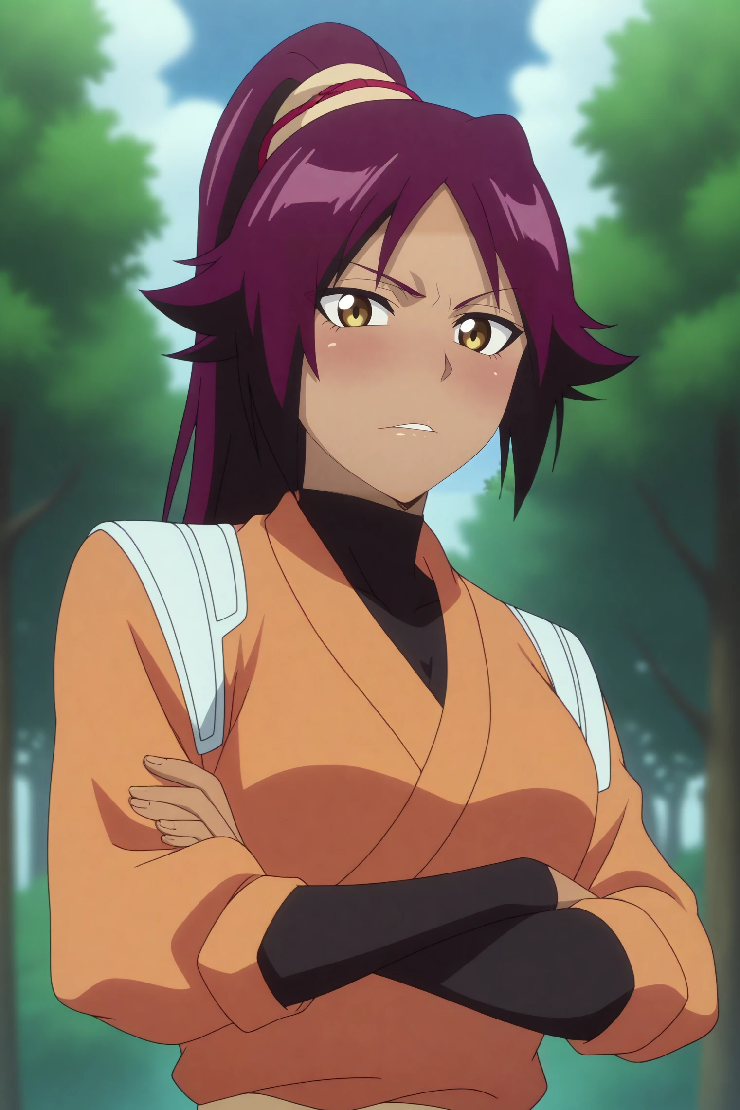 yoruichi shihouin <lora:Yoruichi_Shihouin:0.8> 