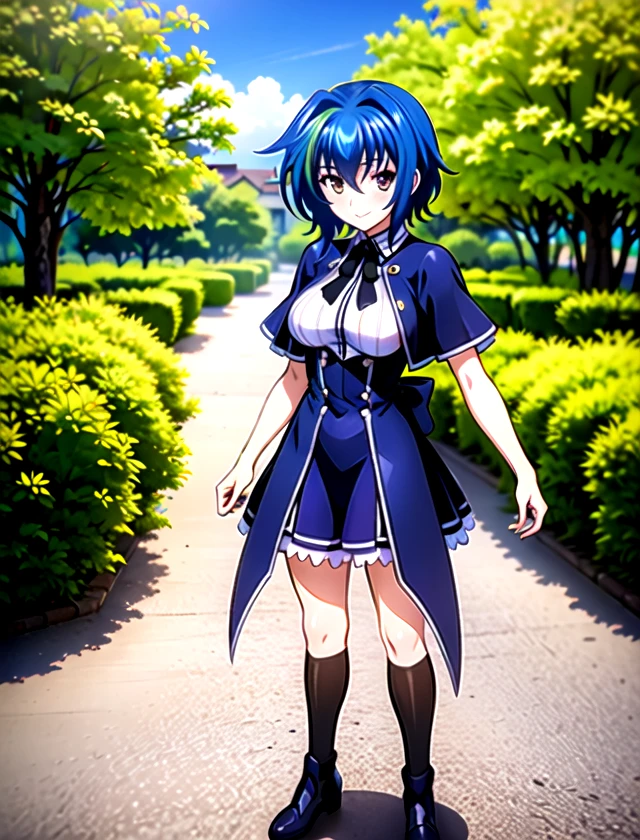 Xenovia Quarta, solo, standing, outside, 1girl         <lora:Xenovia-Quarta:1>