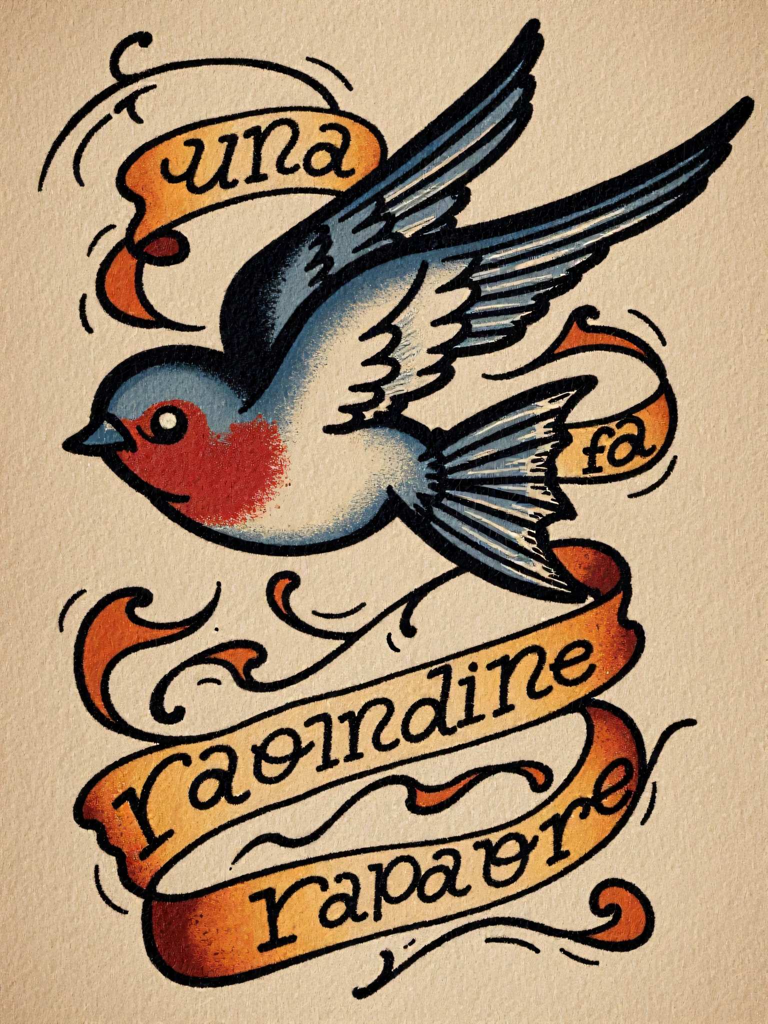Old School/Vintage Tattoo Style for FLUX