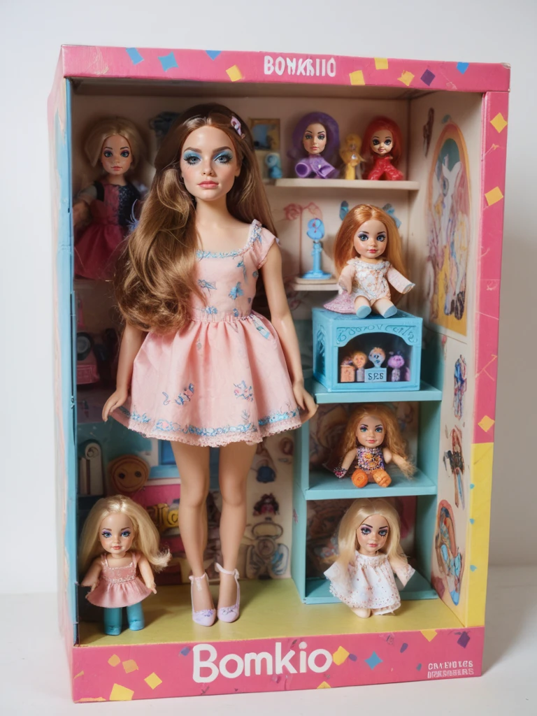 ,score_9, score_8_up, score_7_up, score_6_up, score_5_up, score_4_up, score_9, <lora:inDollBoxQuiron:0.77> makeup, doll box, tuffed toy, toy, doll, indollboxquiron, boxpremiumpackquiron, long hair, looking at viewer, standing,