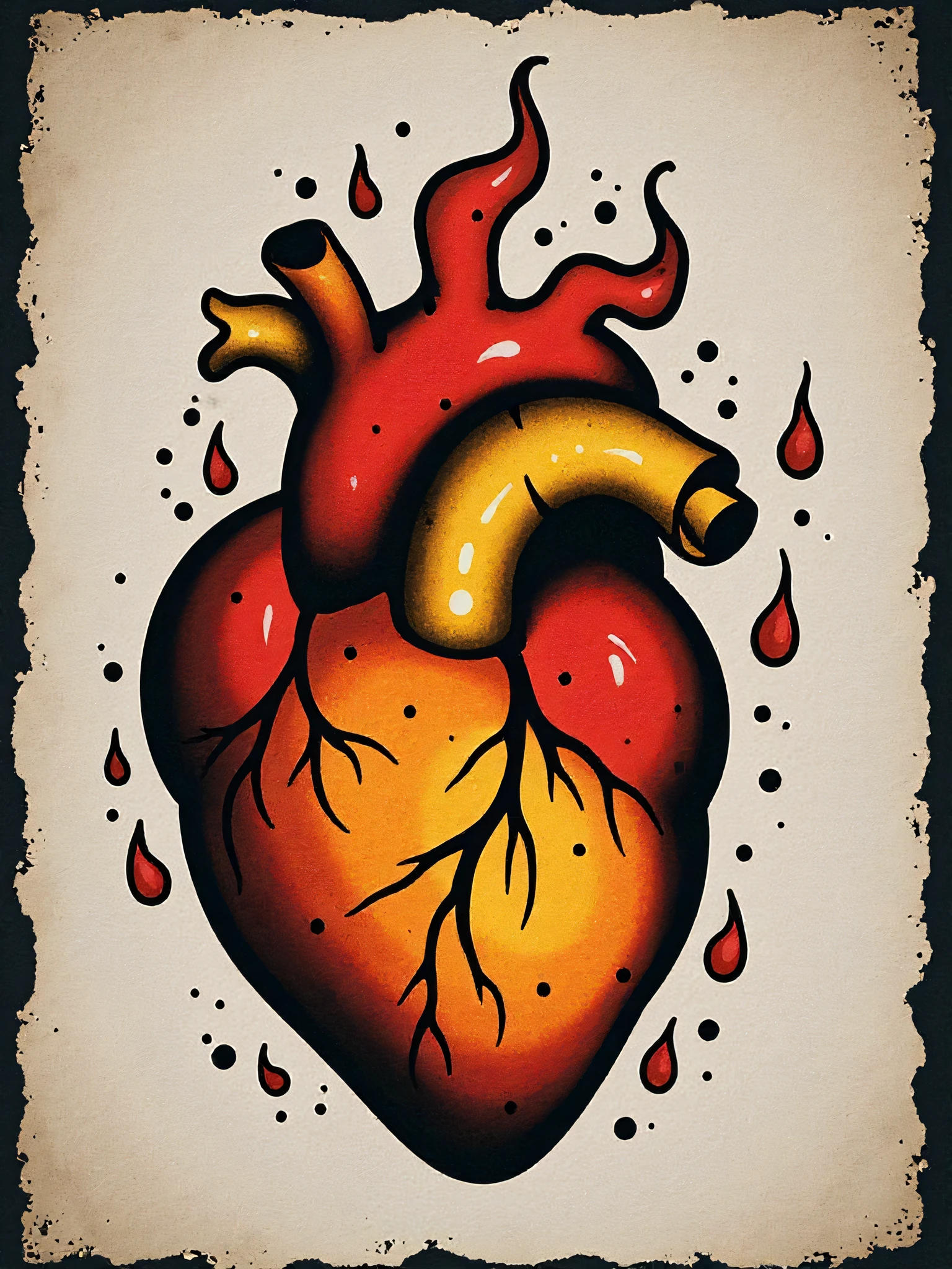 Old School/Vintage Tattoo Style for FLUX