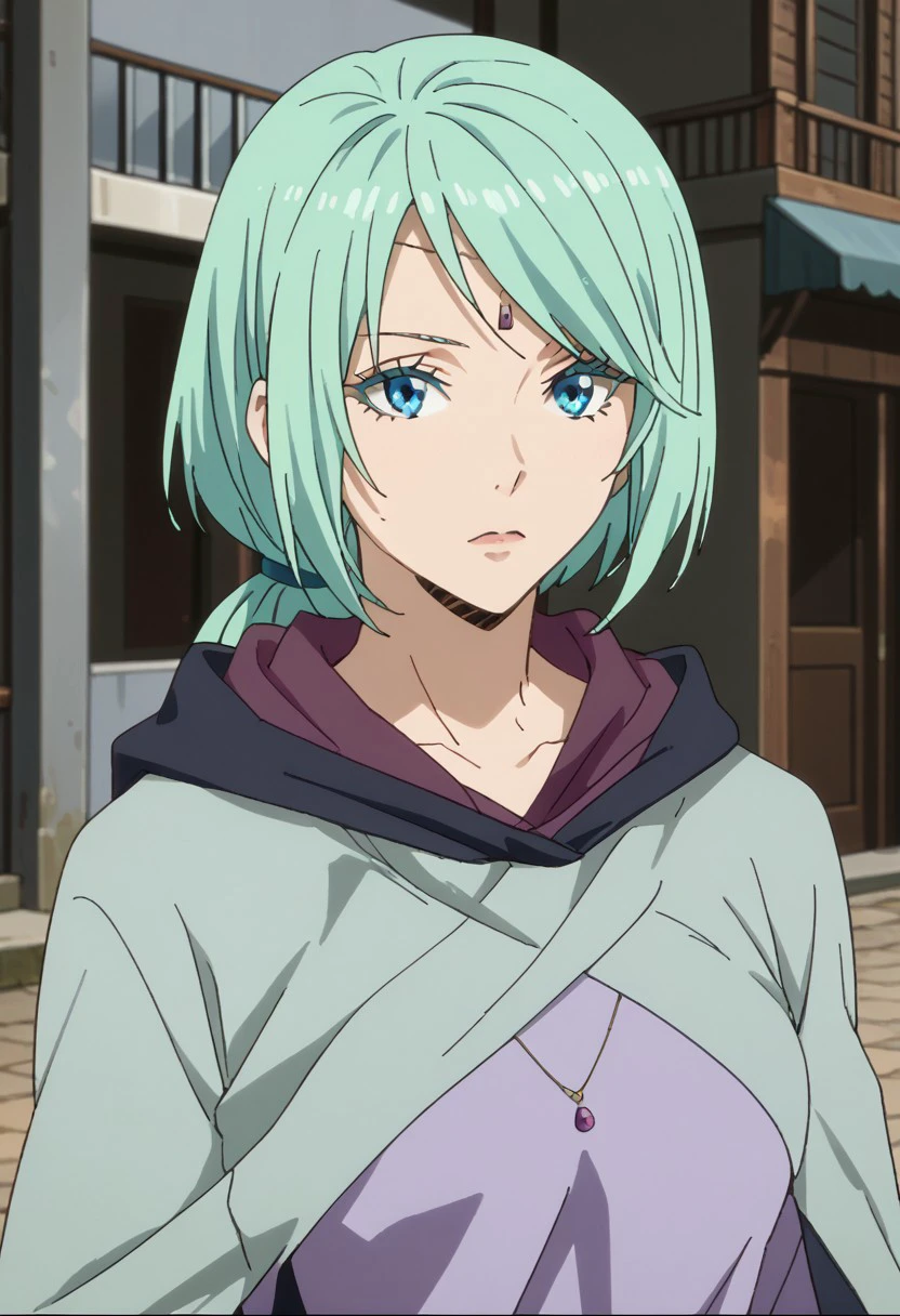 score_9, score_8_up, score_7_up, source_anime, rating_safe, MjurTGRS, light teal_Mjur_female hair, 1girl, female focus, anime screencap