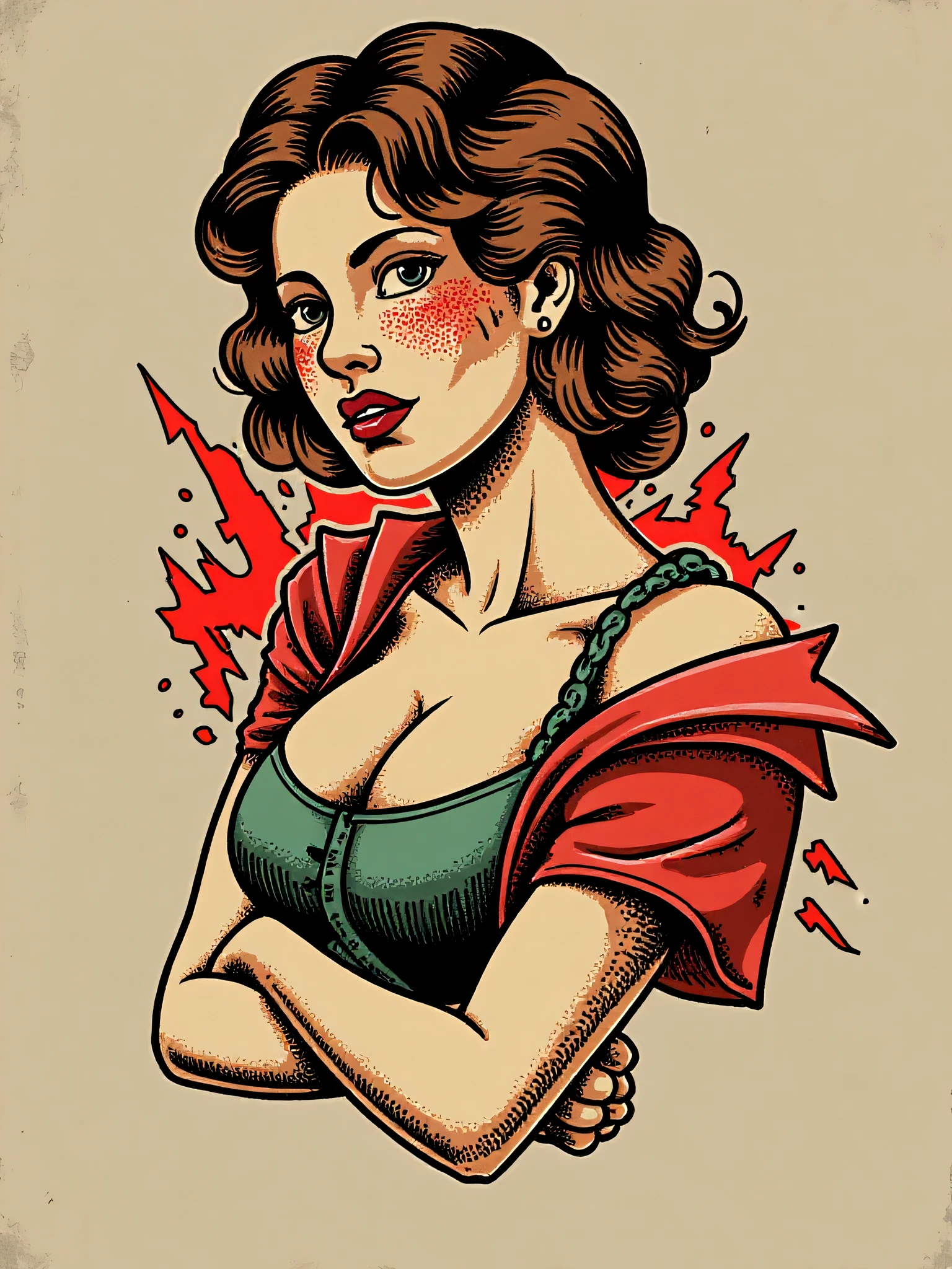 Old School/Vintage Tattoo Style for FLUX