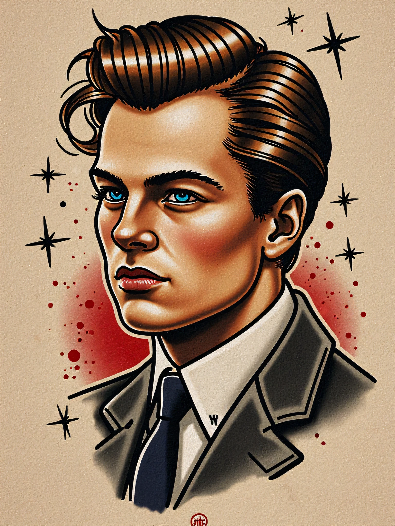 Old School/Vintage Tattoo Style for FLUX