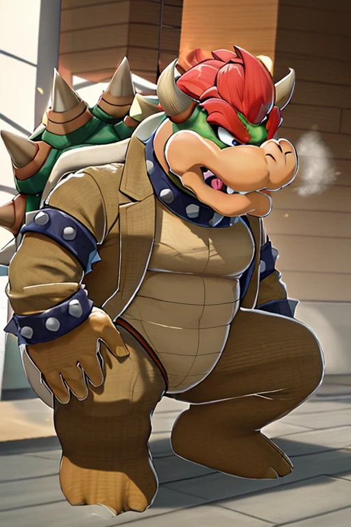 masterpiece, best quality, bowser, wearing suit <lora:Bowser:1>