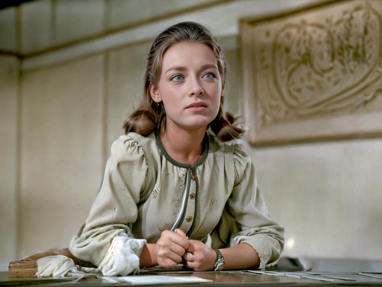 <lora:CharmianCarr:1>a nice photo of carmian carr as a working girl. 4k, highest quality, professionally color graded masterpiece