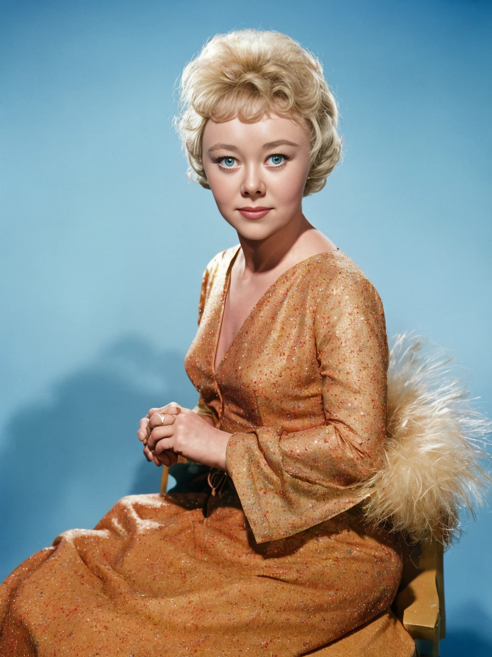 <lora:GlynisJohns:1>a nice photo of glynis johns on the set of a movie. 4k, highest quality, professionally color graded masterpiece