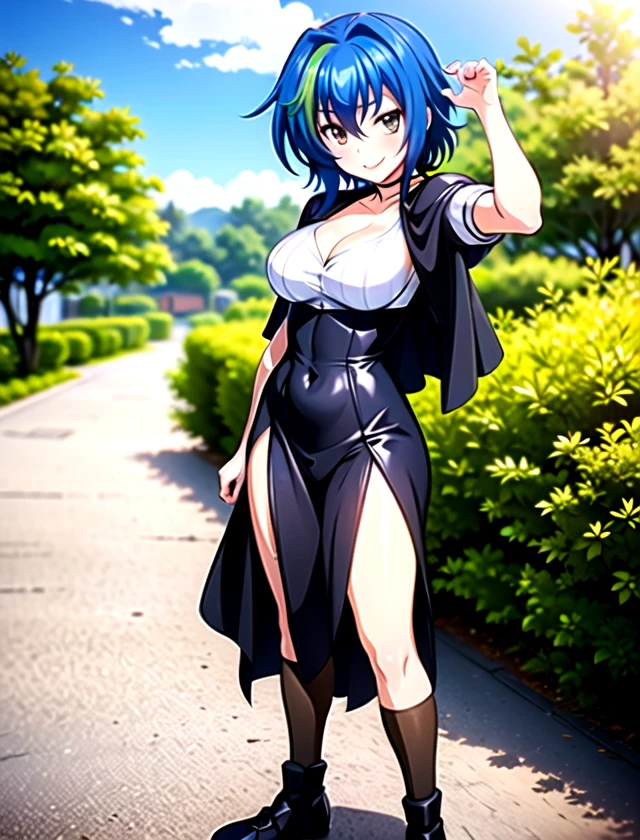 Xenovia Quarta, solo, standing, outside, 1girl         <lora:Xenovia-Quarta:1>