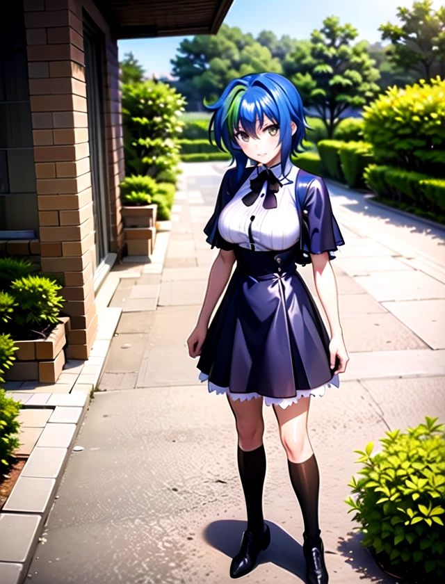 Xenovia Quarta, solo, standing, outside, 1girl         <lora:Xenovia-Quarta:1>